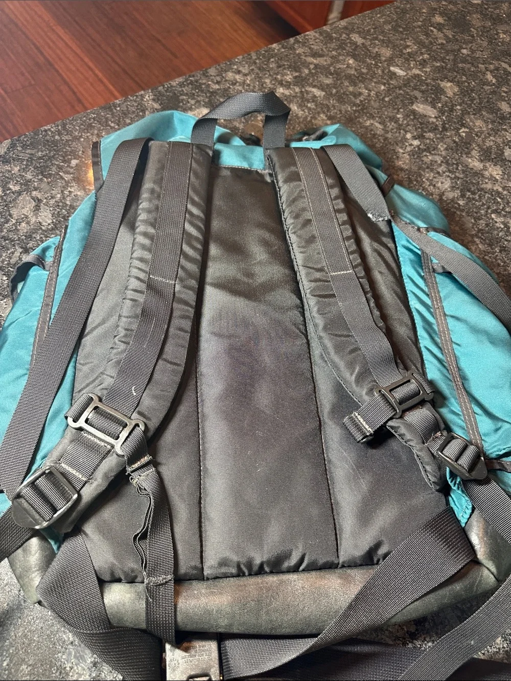 Vintage LL BEAN Rucksack Back Pack Leather Bottom